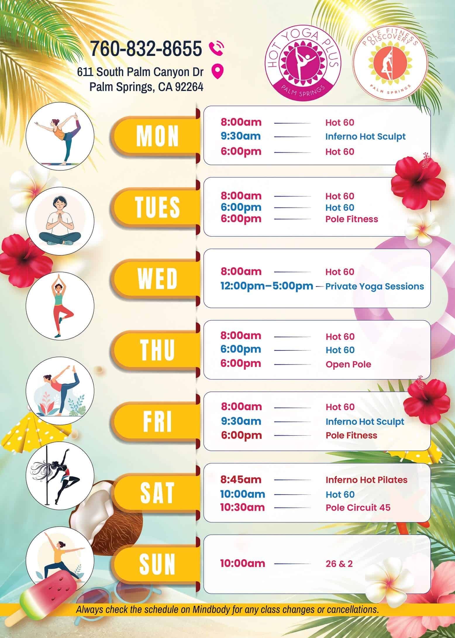 Class schedule